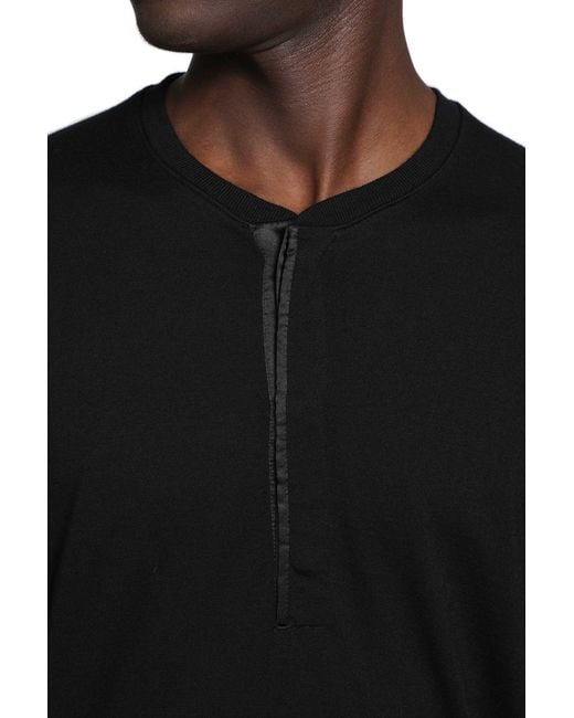 Tom Ford Black Wool Silk Cashmere Henley for men