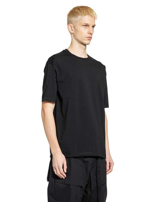 Thom Krom Black Printed Back T-Shirt for men