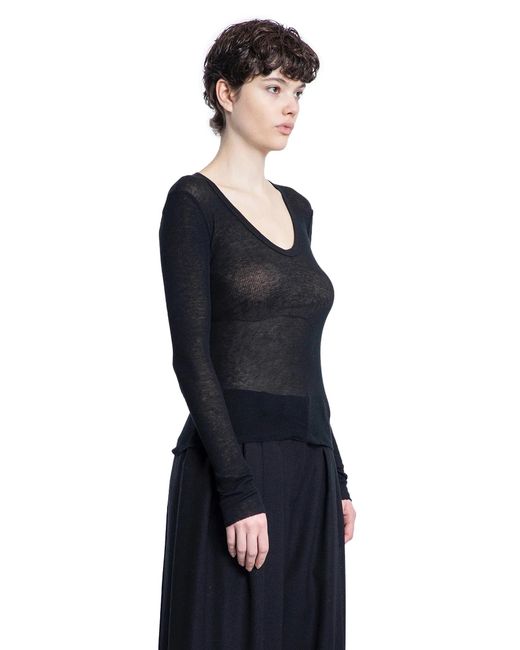 James Perse Blue Deep V Tee