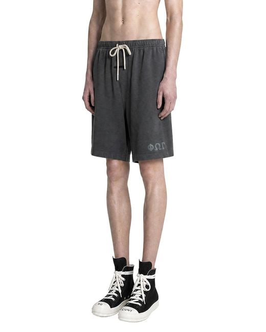 Fear Of God Black Heavy Jersey 90S Sweatshorts for men