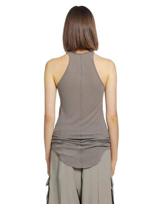 Rick Owens Gray Tower Basic Rib Tank