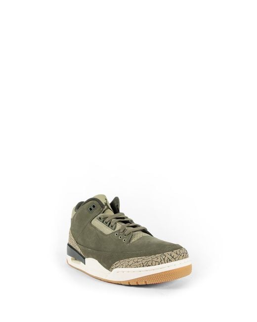 Nike Green Air Jordan 3 Retro Sneakers for men