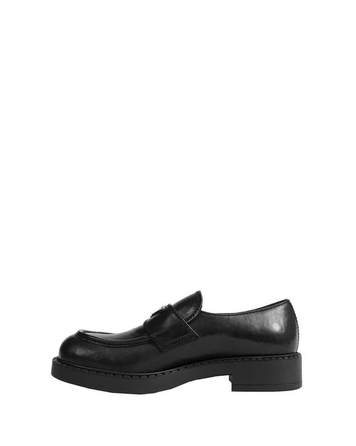 Prada Black Leather Loafers for men