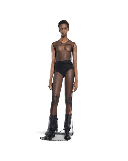 Ann Demeulemeester Black Seda 'Till The End' Sleeveless Tulle Dress