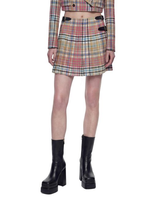 Vivienne Westwood Multicolor Heather Check Mini Kilt