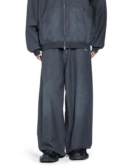 Balenciaga Blue Trompe L'oeil Sweatpants for men