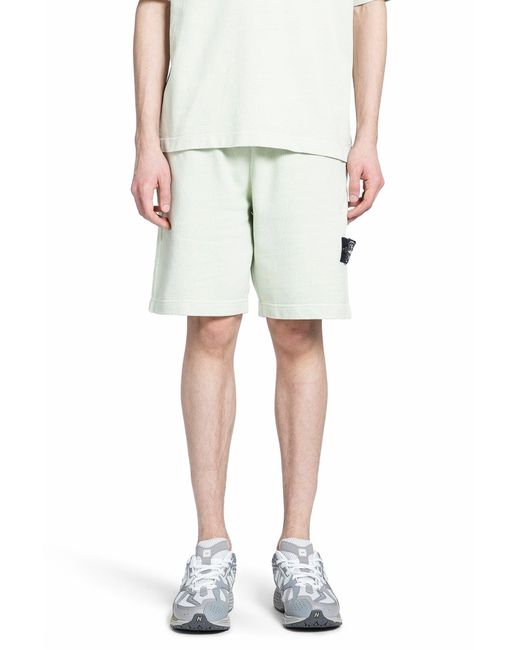 Stone Island Green Shorts for men