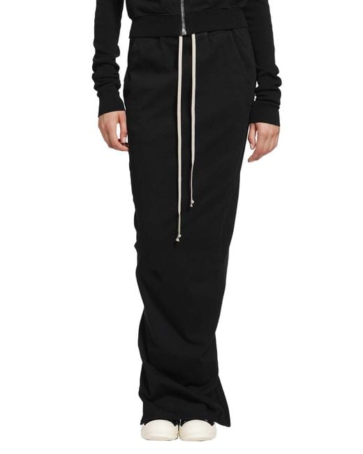 Rick Owens Black Tower Pull On Pillar Skirt