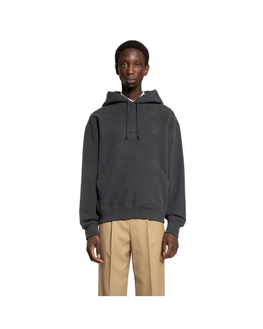 Saint Laurent Black Cassandre Hoodie for men