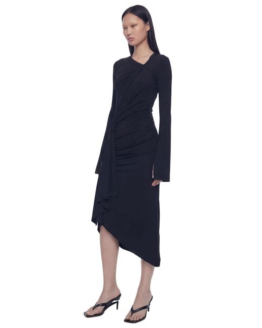 NVL-GARDE Blue L/S Wrap Dress