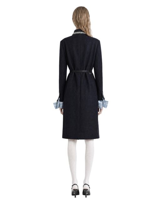 Prada Black Double Wool Coat