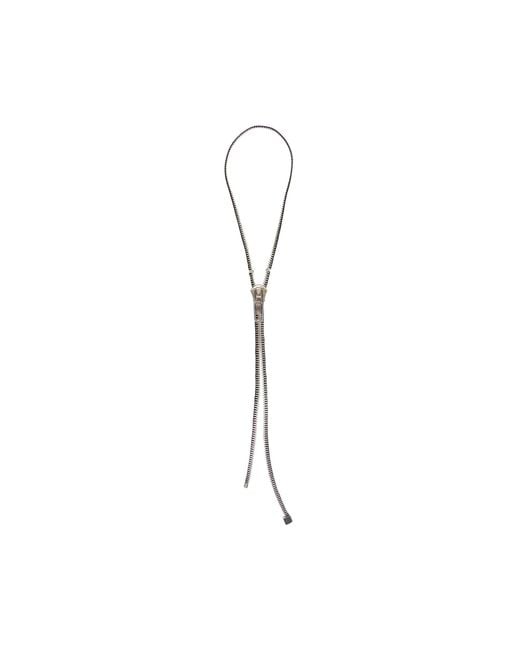 Balenciaga Metallic Diy Zip Necklace