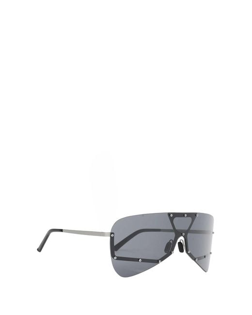 Rick Owens Gray Tower Sunglasses for men
