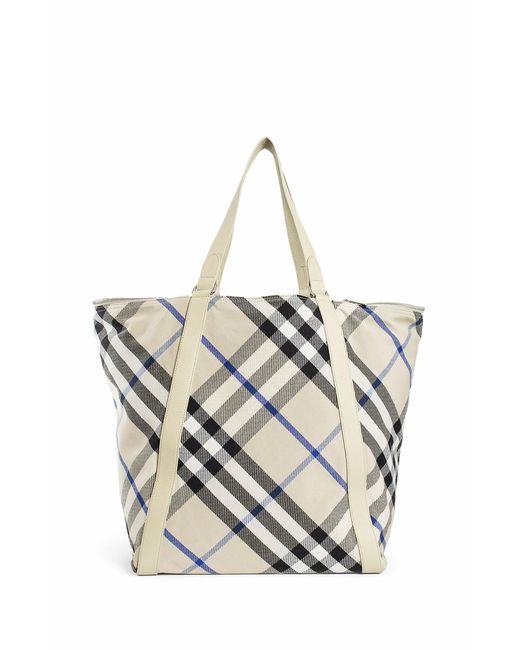 Burberry White Tote Bags for men