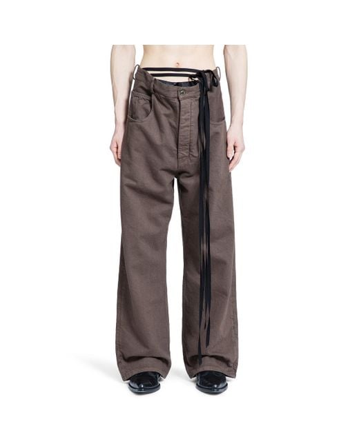 Ann Demeulemeester Gray Olan 5 Pocket High-Comfort Jeans for men