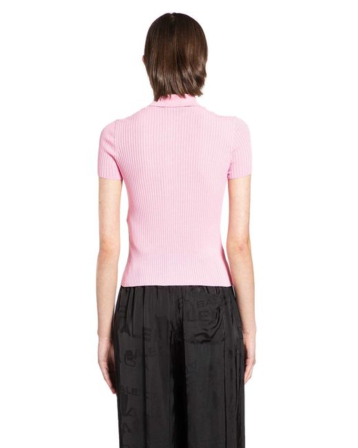Balenciaga Red Short Sleeve Shirt