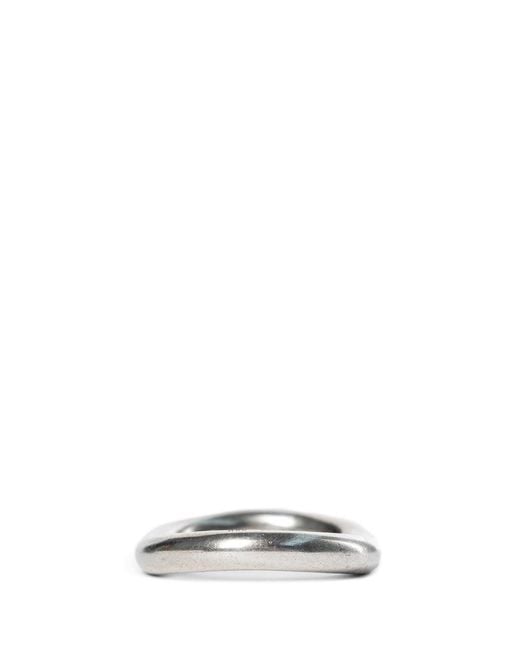 Ann Demeulemeester White Marianne Ring for men