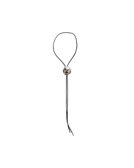 Panconesi Metallic Blow Up Cord Bolo Tie for men