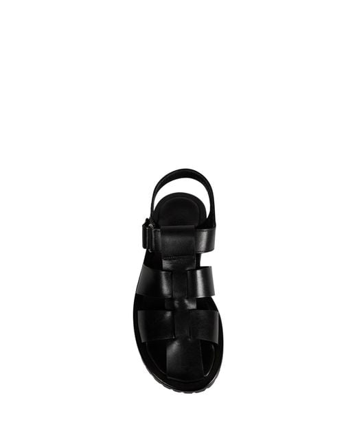 Studio Nicholson Black Sandom Leather Sandals
