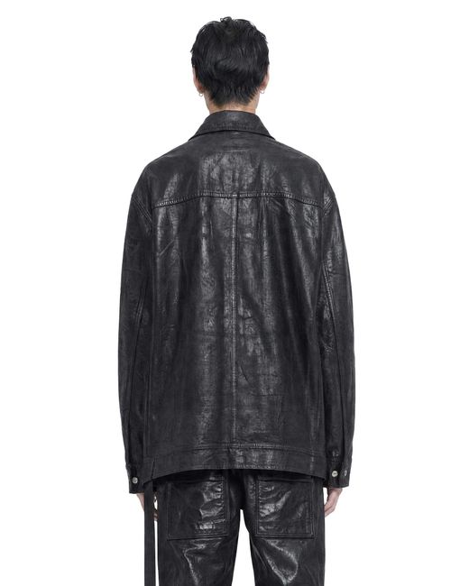 Rick Owens Black Tower Jumbo Worker Jacket for men