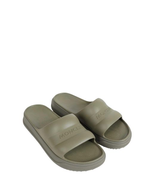 Moncler Green Altive Slides for men