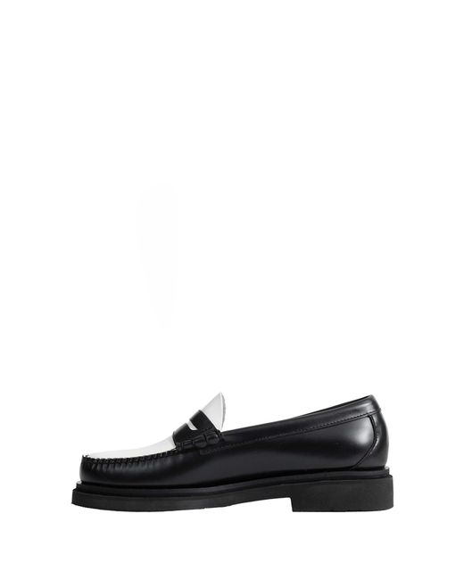 G.H.BASS Black Weejuns Step Larson Penny Loafers for men