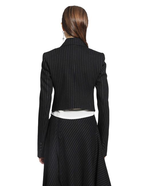 Ann Demeulemeester Black Manda Cropped Blazer