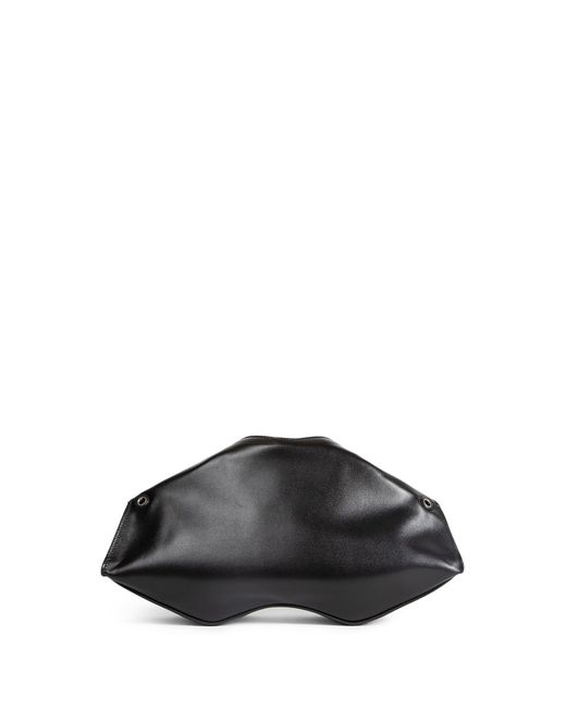 Alexander McQueen Black Manta Clutch