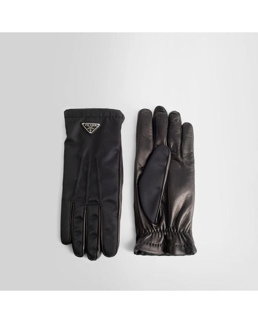 Prada Gloves in Black for Men Lyst UK