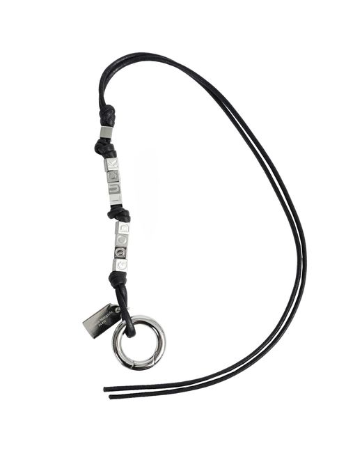 Maison Margiela Metallic Letters Keyring for men