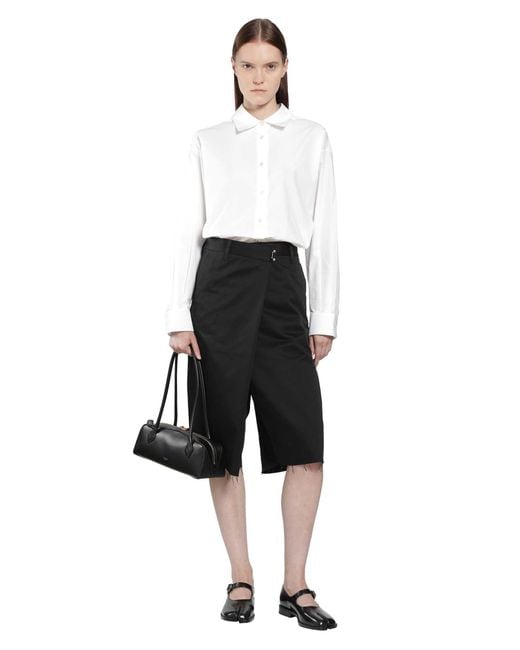 Maison Margiela Black Wrap Shorts