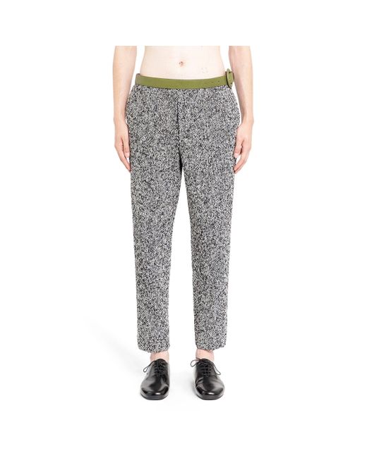 Prada Gray Wool Blend Pants for men