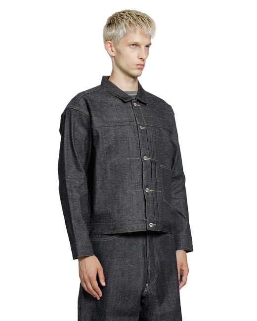 TAIGA TAKAHASHI Black Lot 703 Denim Jacket 1920's for men