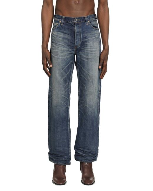 Mastercraft Union Blue Straight Leg Jeans for men
