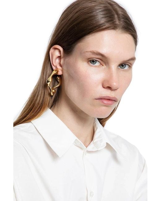 Maria Black Metallic Splash Hoop Large Earring