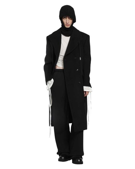Ann Demeulemeester White Lenart Wrinkled Mock Neck Top for men