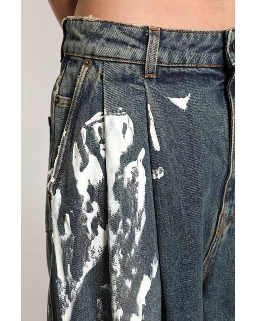 HED MAYNER \"PLEATED DENIM\"（Size：M） Hed Mayner Pleated Jeans in Blue for Men | Lyst