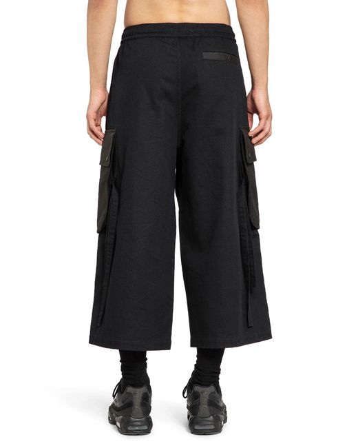 Maharishi Black M42 Hakama Cropped Track Pants for men