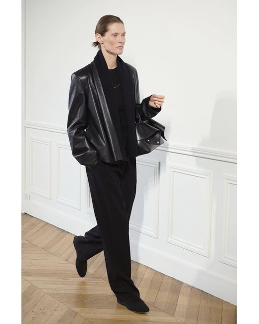 Totême  Black Small Mercer Leather Tote