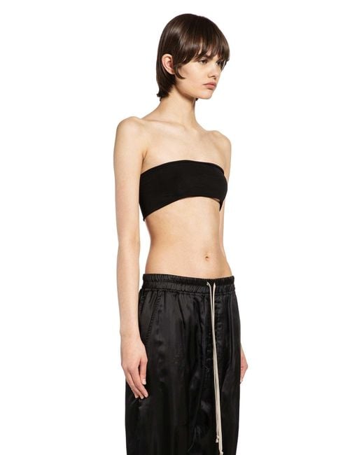 Rick Owens Black Bandeau Bandeau Top