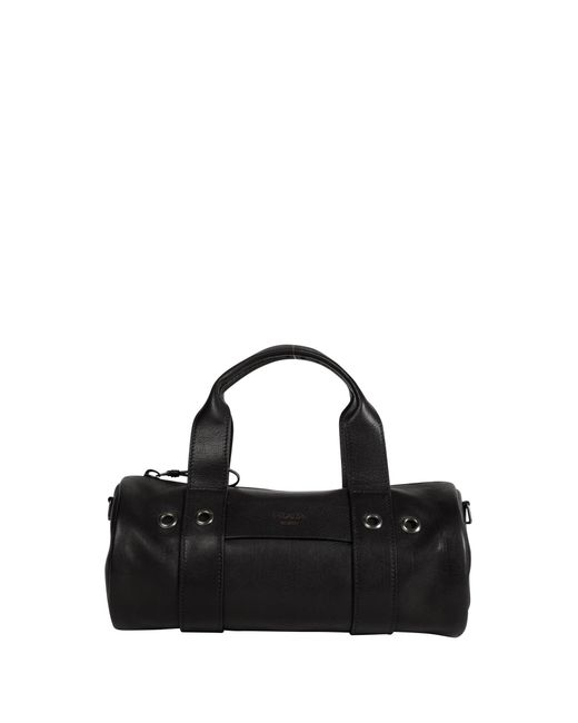 Prada Black Route Large Leather Top Handle Bag