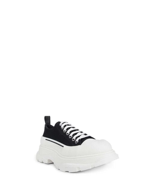 McQueen White Tread Slick Sneakers for men