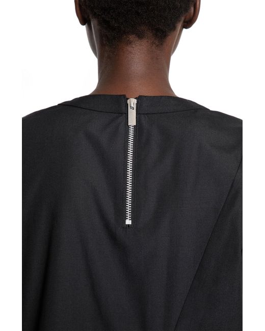 Sacai Where The Wild Things Are Poplin Dress in Black | Lyst UK