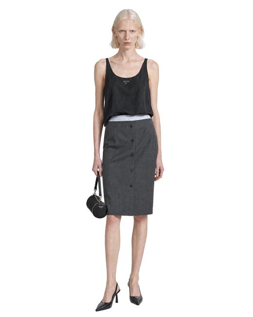 Prada Black Re-Nylon Tank Top
