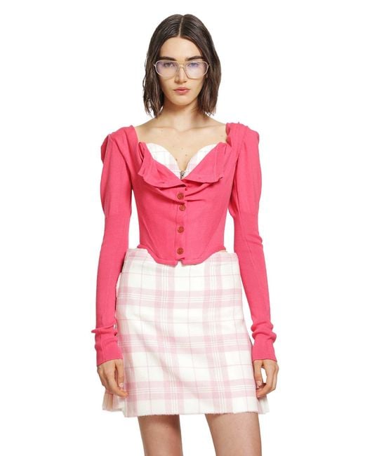 Vivienne Westwood Pink Bea Corset Cardi