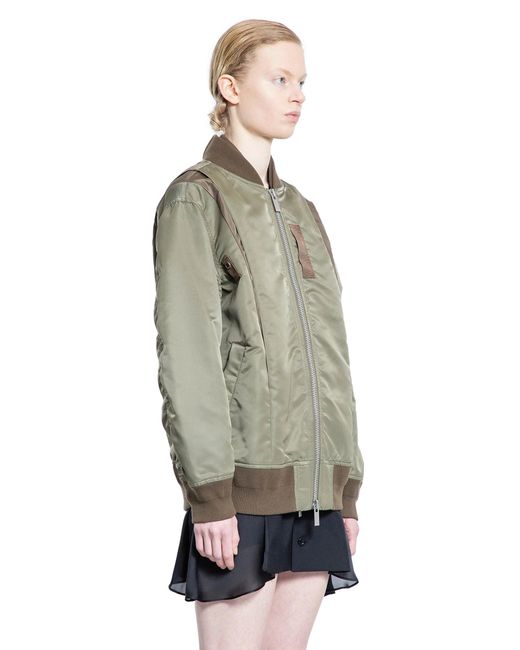 Sacai Gray Nylon Twill Blouson