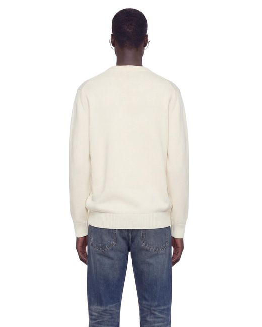 Gucci Natural Knit Cotton Wool Jumper With Intarsia for men
