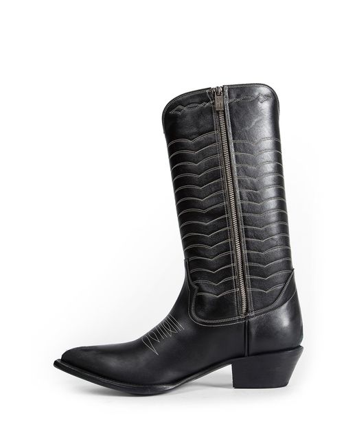 Enfants Riches Deprimes Black Split Ends Cowboy Boots for men