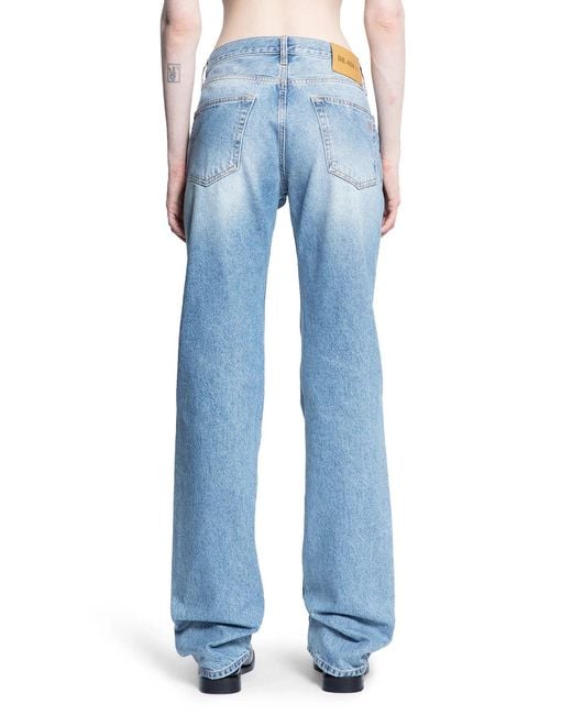 The Attico Blue Long Jeans