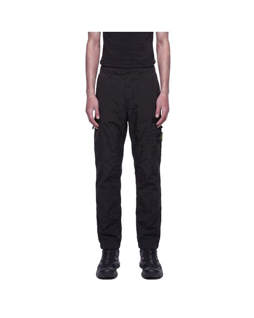 Stone Island Black 3100034 Cargo Trousers for men